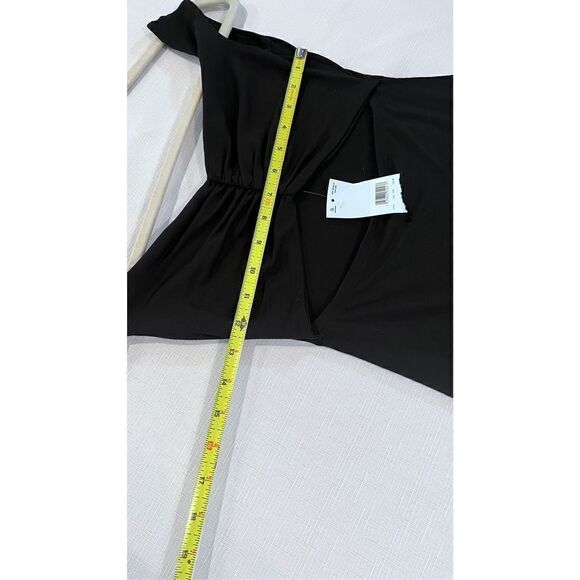 Asos DESIGN LITTLE BLACK DRESS OPEN FRONT SIZE 4 NEW WITH TAGS - Picture 13 of 14